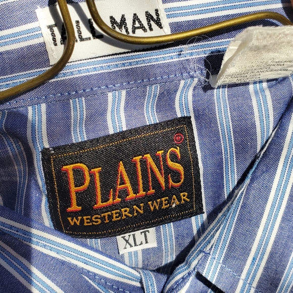 Vintage Men's Plains Western Wear XLT Long Sleeve Button Up Shirt - Picture 5 of 7